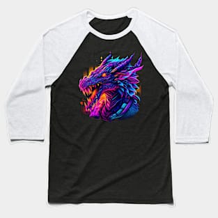 Unleashing our inner dragon with the most vibrant synthwave colors Baseball T-Shirt